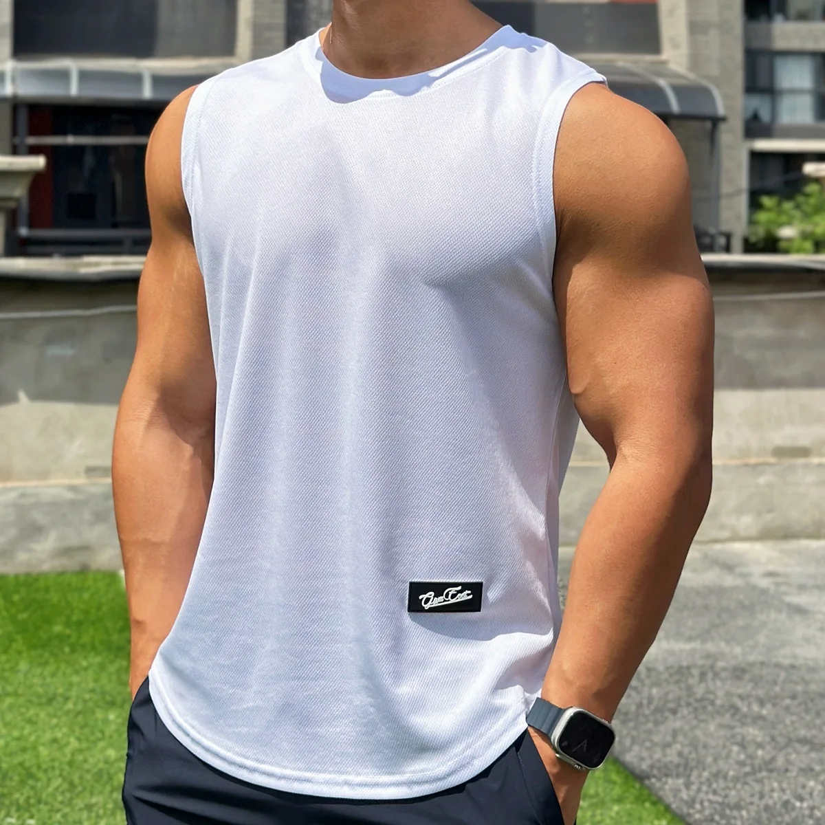 Undershirt Crew Neck - Camiseta sin mangas para hombre, jersey