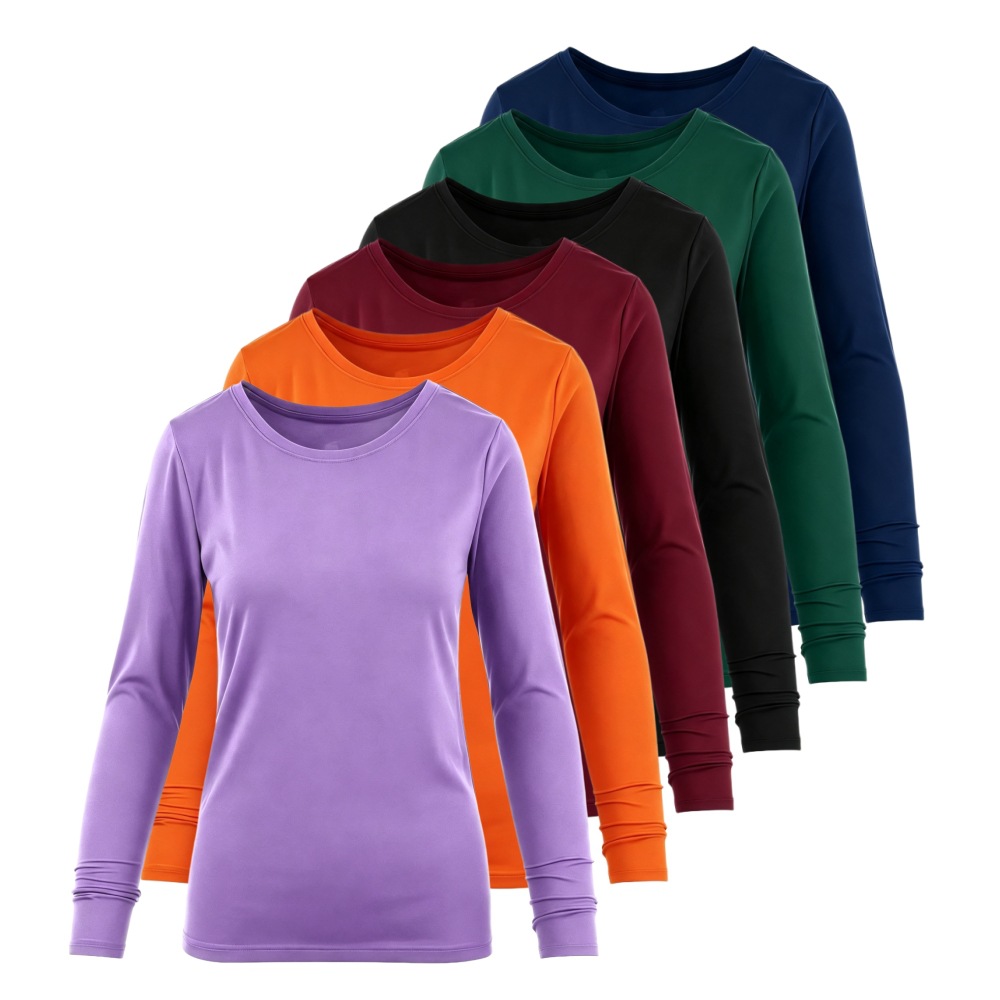 Camiseta de manga larga con cu - Undershirt Crew Neck reseña y precio