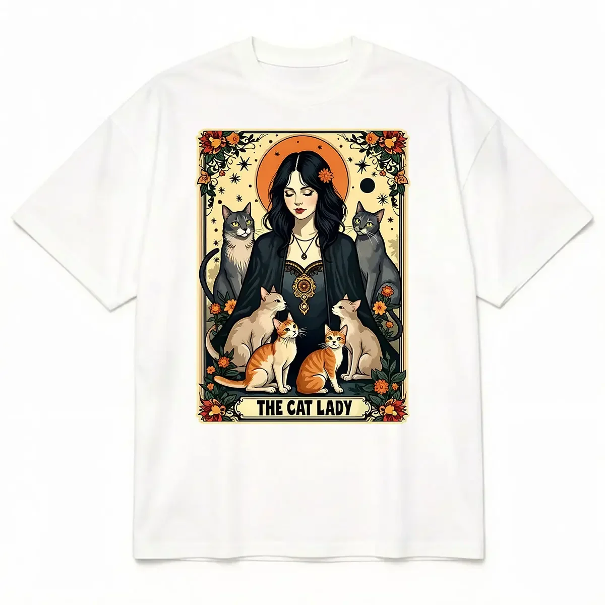 Camiseta Unisex 'The Cat Lady' - Undershirt Crew Neck reseña y precio