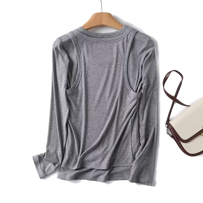 Camiseta de manga larga para m - Tank Top Ribbed reseña y precio